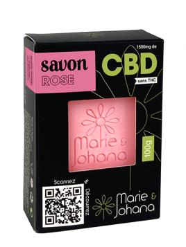 Savon Rose - 1500 mg de CBD