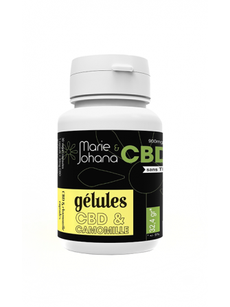 Gélules CBD & Camomille - 900 mg de CBD